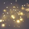 40 Warm White Battery Powered Fairy Lights on Silver Wire. Firefly Lights with Timer