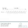 Premium LED Cluster Lights. 480 Warm White LEDs on Silver wire. Plug in Garland fairy lights.