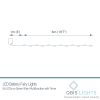 60 Warm White Battery Powered Fairy Lights on Green Wire. Multifunction with Timer