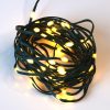 60 Warm White Battery Powered Fairy Lights on Green Wire. Multifunction with Timer