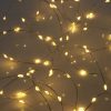 MLED100STR-5V-WW-01 100 Warm White LED Fairy Lights on Silver Wire. Remote, Dimmer, Timer & Multifunction. Plug in String Lights