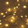 MLED100STR-5V-WW-03 100 Warm White LED Fairy Lights on Silver Wire. Remote, Dimmer, Timer & Multifunction. Plug in String Lights