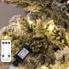 MLED100STR-5V-WW-10 100 Warm White LED Fairy Lights on Silver Wire. Remote, Dimmer, Timer & Multifunction. Plug in String Lights