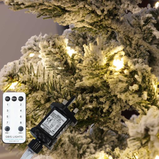 MLED100STR-5V-WW-10 100 Warm White LED Fairy Lights on Silver Wire. Remote, Dimmer, Timer & Multifunction. Plug in String Lights