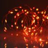100 Sunset® Micro Lights, Multi Function Fairy String Lights in red, orange & yellow. With remote control.
