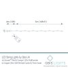 100 Sunset®2 Micro Lights, Multi Function Fairy String Lights in red & orange. With remote control.