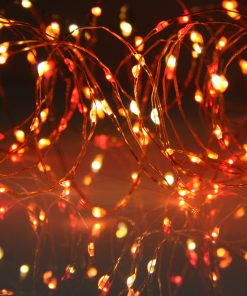 MLED100STR5VSSCP 100 Sunset® Micro Lights, Multi Function Fairy String Lights in red, orange & yellow. With remote control.