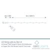 100 Sunset® Micro Lights, Multi Function Fairy String Lights in red, orange & yellow. With remote control.
