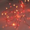 MLED40STRBATSS2CP1 40 Sunset®2 Battery Powered Fairy Lights on Copper Wire. Red & Orange/Amber Firefly Lights with Timer