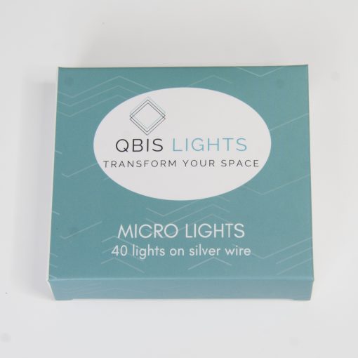 40 Warm White Battery Powered Fairy Lights on Silver Wire. Firefly Lights with Timer