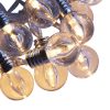 Indoor mini festoon lights with 16 Warm White LEDs on Clear Cable. Battery powered fairy lights with timer