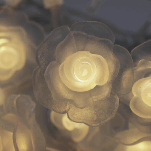16 Rose String Battery Lights, 2m long for indoor use