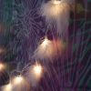 QB-LED16F-STR-BAT-WW-TR-01 Feather Lights with Warm White LEDs. Battery Powered Fluffy Fairy Lights with Timer