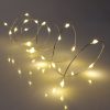 QB-MLED20STR-BAT-WW-TR_01 20 Warm White Battery Powered Fairy Lights on Silver Wire. Firefly Lights with Timer