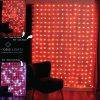 320 RGB Curtain Lights on Silver Wire. Plug in Fairy Lights with Remote.