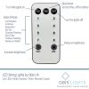 200 Warm White LED Fairy Lights on Silver Wire. Multifunction, Remote & Timer. Plug in Fairy Lights