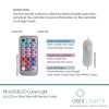 320 RGB Curtain Lights on Silver Wire. Plug in Fairy Lights with Remote.