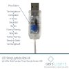 USB-Plug 100 Sunset®2 Micro Lights with Remote Control, USB Plug, Timer, Multi Function & Dimmer. Fairy String Lights in red & amber/ orange