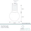 Indoor mini festoon lights with 16 Warm White LEDs on Clear Cable. Battery powered fairy lights with timer