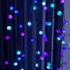 pastel purple Pastel Berry Cluster Lights on Black Wire. 240 Pastel LED Garland Fairy Lights