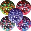 100 Colour Changing micro lights on black wire with USB Plug, Remote Control, Timer, Multi Function & Dimmable