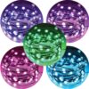 100 Colour Changing micro lights on black wire with USB Plug, Remote Control, Timer, Multi Function & Dimmable