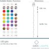 100 Colour Changing micro lights on black wire with USB Plug, Remote Control, Timer, Multi Function & Dimmable