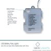 England Red and White Battery Powered Fairy Lights on Silver Wire. 100 opaque lights. Multifunction with Timer